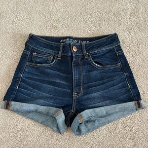 American Eagle Outfitters Blue Jean Shorts High-Waisted